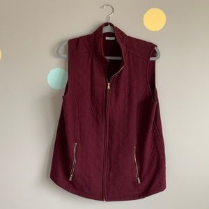 Croft & Barrow Zippered Vest - Size XL